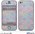 iPhone 4S Decal Style Vinyl Skin - Flowers Pattern 08