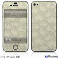 iPhone 4S Decal Style Vinyl Skin - Flowers Pattern 11