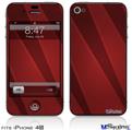 iPhone 4S Decal Style Vinyl Skin - VintageID 25 Red