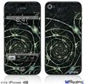 iPhone 4S Decal Style Vinyl Skin - Spirals2