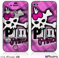 iPhone 4S Decal Style Vinyl Skin - Punk Princess