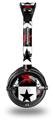Hearts and Stars Red Decal Style Skin fits Skullcandy Lowrider Headphones (HEADPHONES  SOLD SEPARATELY)