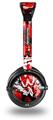 Red Graffiti Decal Style Skin fits Skullcandy Lowrider Headphones (HEADPHONES  SOLD SEPARATELY)