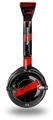 Zebra Red Decal Style Skin fits Skullcandy Lowrider Headphones (HEADPHONES  SOLD SEPARATELY)