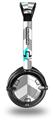 Chevrons Gray And Aqua Decal Style Skin fits Skullcandy Lowrider Headphones (HEADPHONES  SOLD SEPARATELY)