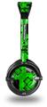 Criss Cross Green Decal Style Skin fits Skullcandy Lowrider Headphones (HEADPHONES  SOLD SEPARATELY)