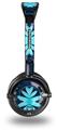 Abstract Floral Blue Decal Style Skin fits Skullcandy Lowrider Headphones (HEADPHONES  SOLD SEPARATELY)