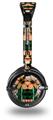 Floral Pattern Orange Decal Style Skin fits Skullcandy Lowrider Headphones (HEADPHONES  SOLD SEPARATELY)