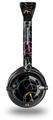 Kearas Peace Signs Black Decal Style Skin fits Skullcandy Lowrider Headphones (HEADPHONES  SOLD SEPARATELY)