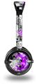Purple Checker Skull Splatter Decal Style Skin fits Skullcandy Lowrider Headphones (HEADPHONES  SOLD SEPARATELY)
