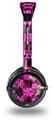 Pink Checkerboard Sketches Decal Style Skin fits Skullcandy Lowrider Headphones (HEADPHONES  SOLD SEPARATELY)