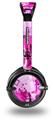 Pink Plaid Graffiti Decal Style Skin fits Skullcandy Lowrider Headphones (HEADPHONES  SOLD SEPARATELY)