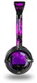 Purple Star Checkerboard Decal Style Skin fits Skullcandy Lowrider Headphones (HEADPHONES  SOLD SEPARATELY)