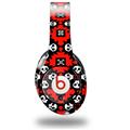 WraptorSkinz Skin Decal Wrap compatible with Beats Studio (Original) Headphones Goth Punk Skulls Skin Only (HEADPHONES NOT INCLUDED)