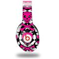 WraptorSkinz Skin Decal Wrap compatible with Beats Studio (Original) Headphones Pink Skulls and Stars Skin Only (HEADPHONES NOT INCLUDED)