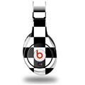WraptorSkinz Skin Decal Wrap compatible with Beats Studio (Original) Headphones Checkers White Skin Only (HEADPHONES NOT INCLUDED)