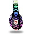 WraptorSkinz Skin Decal Wrap compatible with Beats Studio (Original) Headphones Skull and Crossbones Rainbow Skin Only (HEADPHONES NOT INCLUDED)