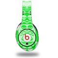 WraptorSkinz Skin Decal Wrap compatible with Beats Studio (Original) Headphones Skull And Crossbones Pattern Green Skin Only (HEADPHONES NOT INCLUDED)