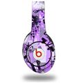 WraptorSkinz Skin Decal Wrap compatible with Beats Studio (Original) Headphones Scene Kid Sketches Purple Skin Only (HEADPHONES NOT INCLUDED)