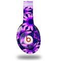 WraptorSkinz Skin Decal Wrap compatible with Beats Studio (Original) Headphones Daisies Purple Skin Only (HEADPHONES NOT INCLUDED)