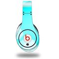 WraptorSkinz Skin Decal Wrap compatible with Beats Studio (Original) Headphones Bokeh Hex Neon Teal Skin Only (HEADPHONES NOT INCLUDED)