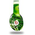 WraptorSkinz Skin Decal Wrap compatible with Beats Studio (Original) Headphones Liquid Metal Chrome Neon Green Skin Only (HEADPHONES NOT INCLUDED)