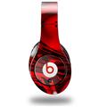 WraptorSkinz Skin Decal Wrap compatible with Beats Studio (Original) Headphones Liquid Metal Chrome Red Skin Only (HEADPHONES NOT INCLUDED)