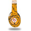 WraptorSkinz Skin Decal Wrap compatible with Beats Studio (Original) Headphones Folder Doodles Orange Skin Only (HEADPHONES NOT INCLUDED)