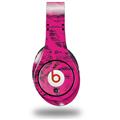 WraptorSkinz Skin Decal Wrap compatible with Beats Studio (Original) Headphones Folder Doodles Fuchsia Skin Only (HEADPHONES NOT INCLUDED)