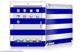 iPad Skin - Psycho Stripes Blue and White (fits iPad2 and iPad3)