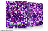 iPad Skin - Purple Checker Graffiti (fits iPad2 and iPad3)