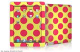 iPad Skin - Kearas Polka Dots Pink And Yellow (fits iPad2 and iPad3)