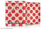 iPad Skin - Kearas Polka Dots Pink On Cream (fits iPad2 and iPad3)