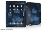 iPad Skin - Bokeh Hearts Blue (fits iPad2 and iPad3)