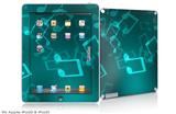 iPad Skin - Bokeh Music Neon Teal (fits iPad2 and iPad3)