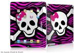 iPad Skin - Pink Zebra Skull (fits iPad2 and iPad3)