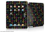 iPad Skin - Kearas Hearts Black (fits iPad2 and iPad3)