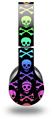 WraptorSkinz Skin Decal Wrap compatible with Beats Wireless (Original) Headphones Skull and Crossbones Rainbow Skin Only (HEADPHONES NOT INCLUDED)