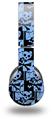 WraptorSkinz Skin Decal Wrap compatible with Beats Wireless (Original) Headphones Skull Checker Blue Skin Only (HEADPHONES NOT INCLUDED)