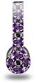 WraptorSkinz Skin Decal Wrap compatible with Beats Wireless (Original) Headphones Splatter Girly Skull Purple Skin Only (HEADPHONES NOT INCLUDED)
