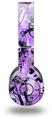 WraptorSkinz Skin Decal Wrap compatible with Beats Wireless (Original) Headphones Scene Kid Sketches Purple Skin Only (HEADPHONES NOT INCLUDED)