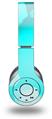 WraptorSkinz Skin Decal Wrap compatible with Beats Wireless (Original) Headphones Bokeh Hex Neon Teal Skin Only (HEADPHONES NOT INCLUDED)