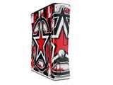 Star Checker Splatter Decal Style Skin for XBOX 360 Slim Vertical