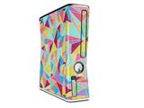 Brushed Geometric Decal Style Skin for XBOX 360 Slim Vertical