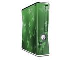 Bokeh Butterflies Green Decal Style Skin for XBOX 360 Slim Vertical