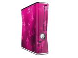 Bokeh Butterflies Hot Pink Decal Style Skin for XBOX 360 Slim Vertical