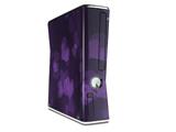 Bokeh Hearts Purple Decal Style Skin for XBOX 360 Slim Vertical