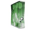 Bokeh Hex Green Decal Style Skin for XBOX 360 Slim Vertical