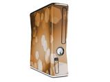 Bokeh Hex Orange Decal Style Skin for XBOX 360 Slim Vertical