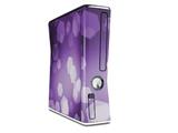 Bokeh Hex Purple Decal Style Skin for XBOX 360 Slim Vertical